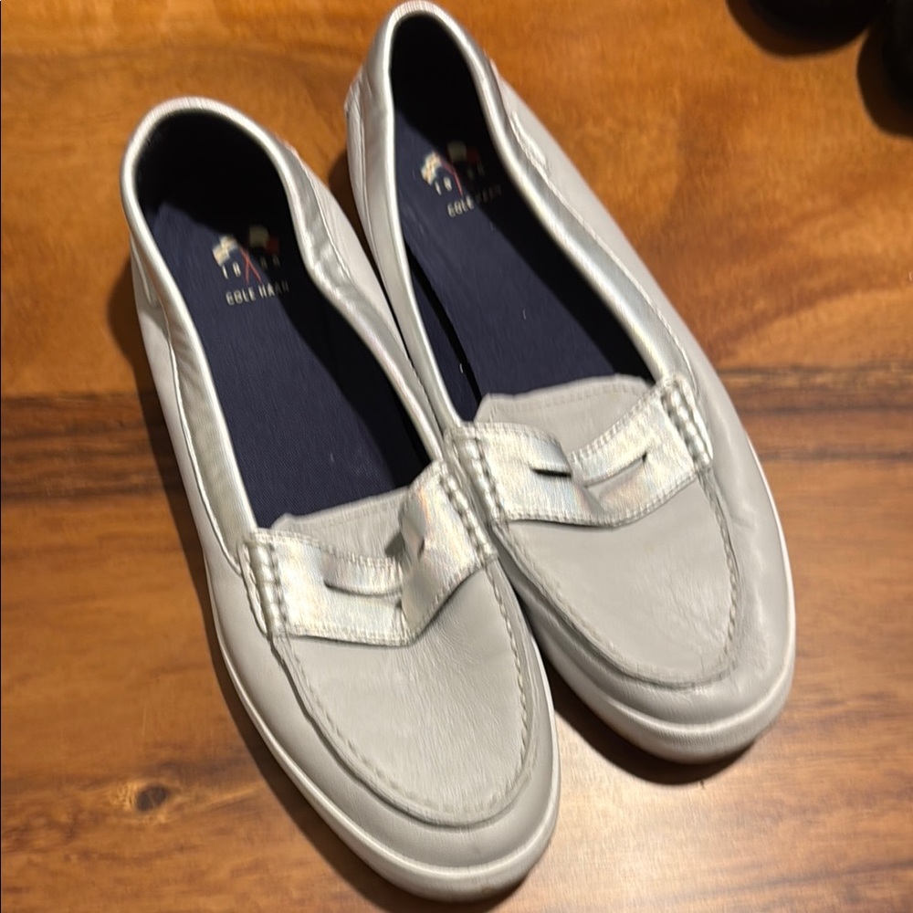 Cole Haan Women's White Loafers